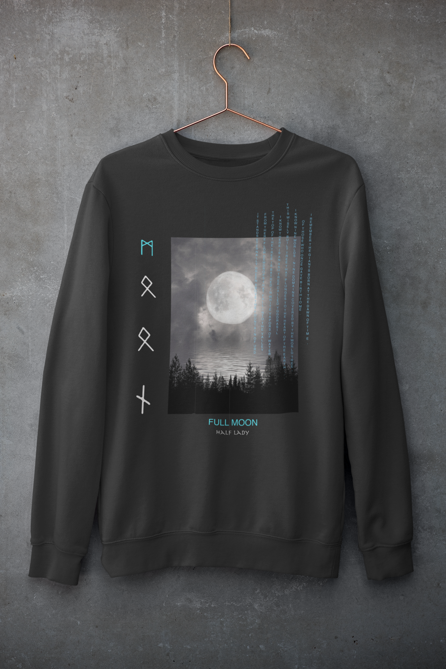 Sweat à Col Rond "FULL MOON"